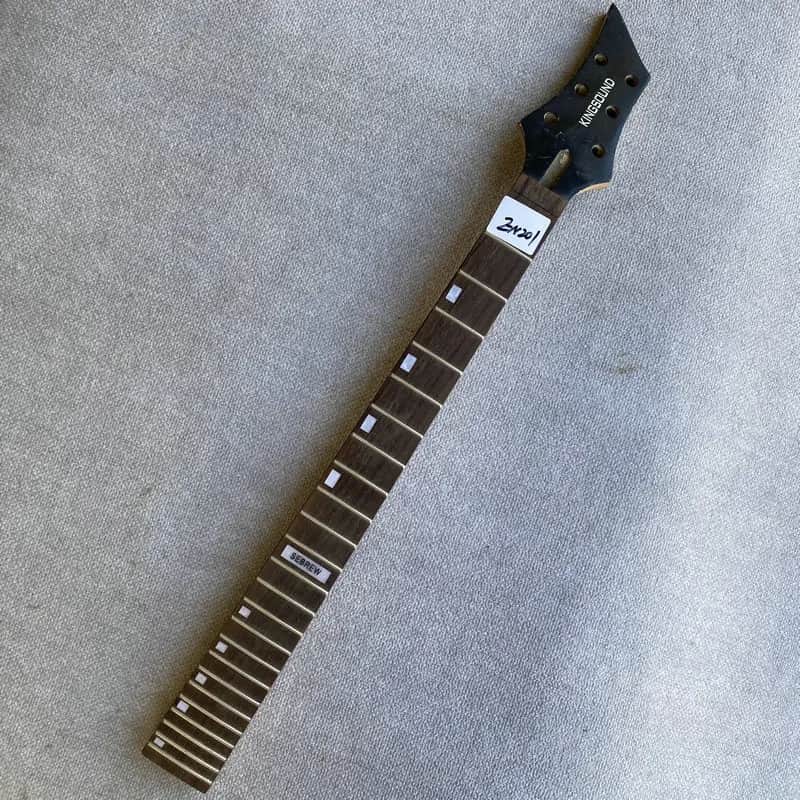 Black DIY Guitar Maple Wood Neck, 24 Frets Fingerboard Rosewood Fretboard image 1