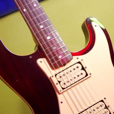 St. Blues  Strings & Things Guitar Blues King IV 1982 Wine. EXTREMELY RARE.  Mahogany Body. Memphis image 9