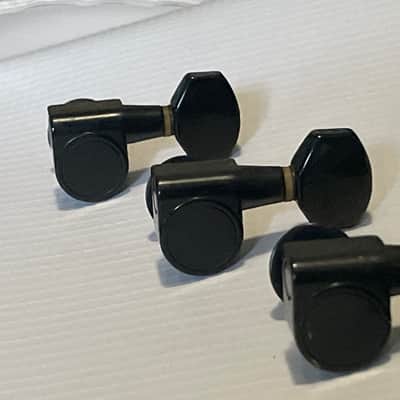 2000's Korean Era Ibanez RG & S Series Black Dual Pin Tuning Pegs Tuners 6 In LIne image 5