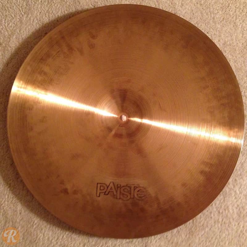 Paiste 22" 2002 "Black Label" Ride Cymbal 1971 - 1980 image 2
