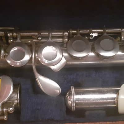 RARE Philipp Hammig Sinfonia Pre-Professional German Silver C Flute Reform Wave Headjoint Adler Wing Offset-G High G/A Trill C#/D# Foot Rollers Split-E image 5