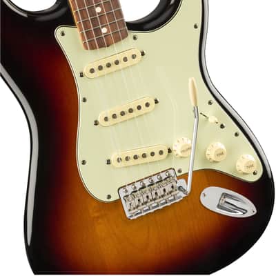 Fender Vintera '60s Stratocaster Guitar Pau Ferro Fingerboard, 3-Color Sunburst w/ Deluxe Gig Bag image 1