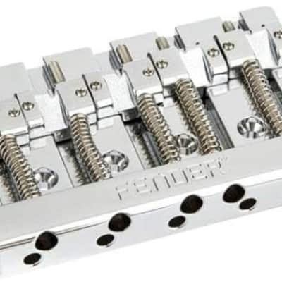 Fender® HiMass™ 5-String Bass Narrow Bridge Assembly With Brass Saddles image 3