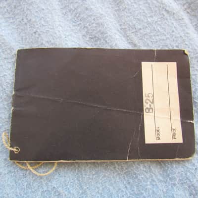 Vintage Gibson B-25 Hang Tag/Warranty Card Late 60's Era Gibson B-25 Hang Tag With String! Cool Case Candy image 2
