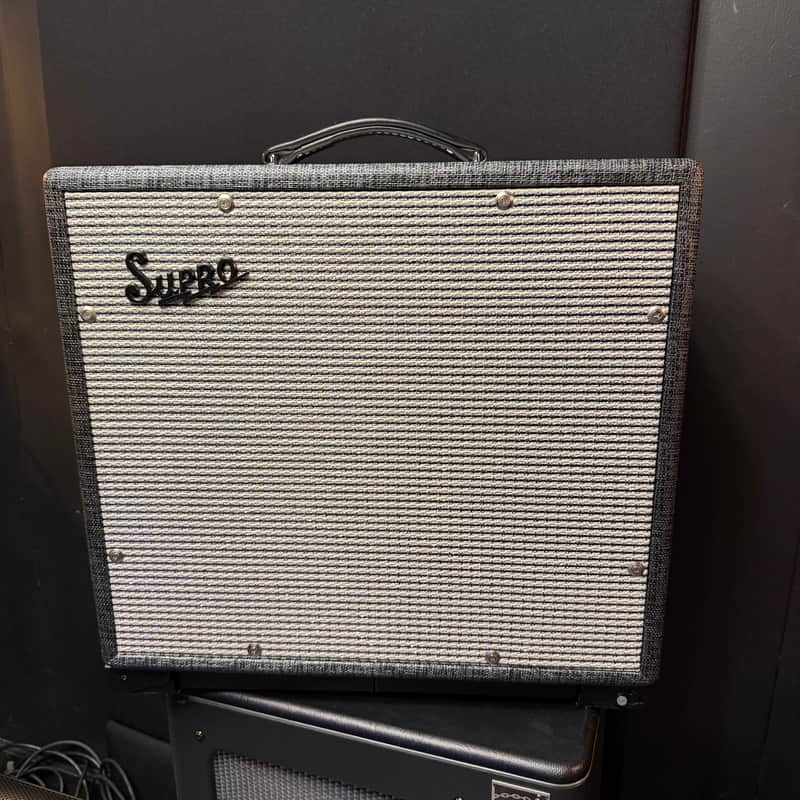 Supro 1790 Black Magick 75-Watt 1x12" Guitar Speaker Cabinet w/ Cover image 1