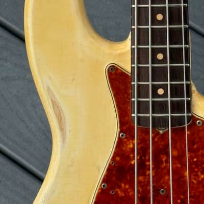 Fender Jazz Bass  1960 - ultra rare & original Stack Knob in an Olympic White Custom Color ! image 15