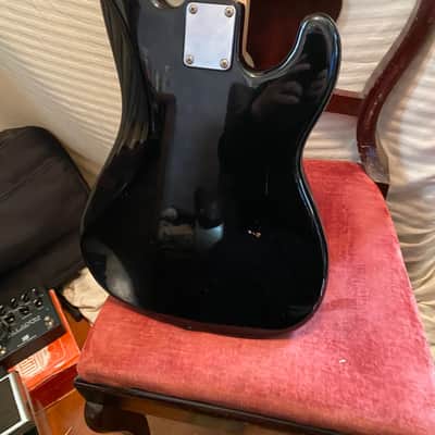 fender squirer p bass guitar left handed 1997 black image 8