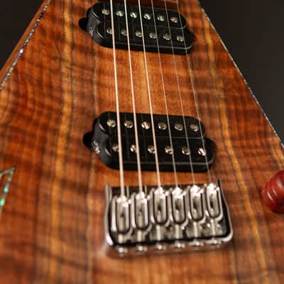 Hoff Guitars Valnut (Neck-Through, Multi-Scale, Semi-Hollow V 2024 - Polymerized Tung Oil image 7