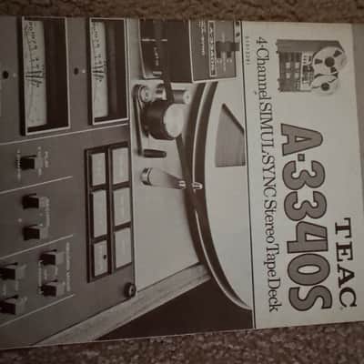 TEAC A-3340S 1/4" 4-Track Reel to Reel Tape Recorder 1970s - Silver image 3