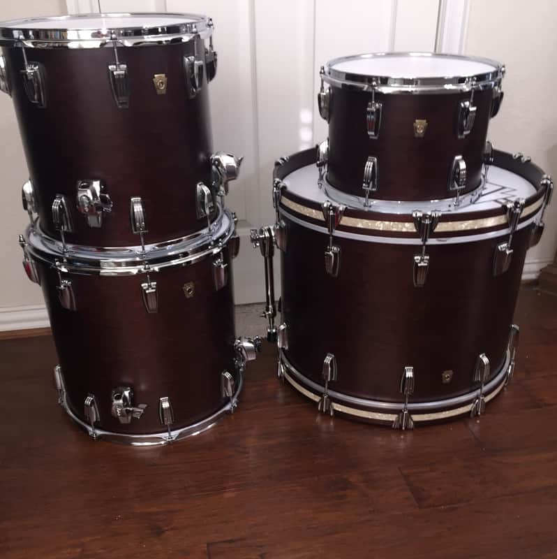 Ludwig 5pc Classic Maple Drums 2022 - Satin Mahogany image 1