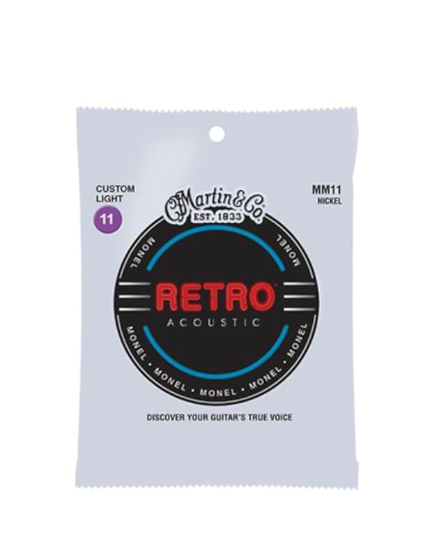 Martin RETRO® ACOUSTIC GUITAR STRINGS Custom Light MM11 image 1