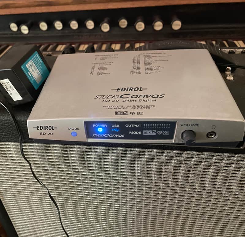 Roland Edirol/Roland SD-20 Sound Canvas 2002 - Silver/Grey Case image 1