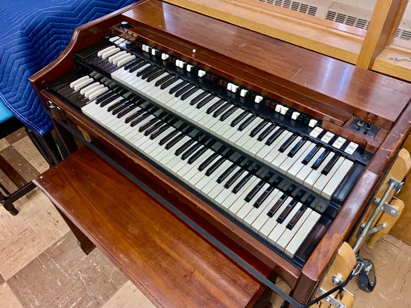 1962 Hammond A101 Organ w/ Refurbished Tube Preamp - Dark Mahogany