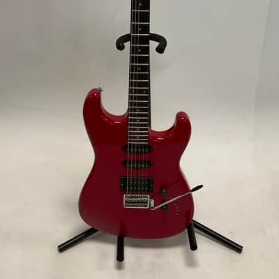 Vintage 1986 Squier Contemporary Fender Stratocaster Electric Guitar Red Japan image 2