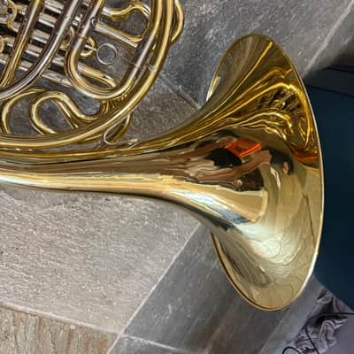 Double French horn. Needs repair. image 4