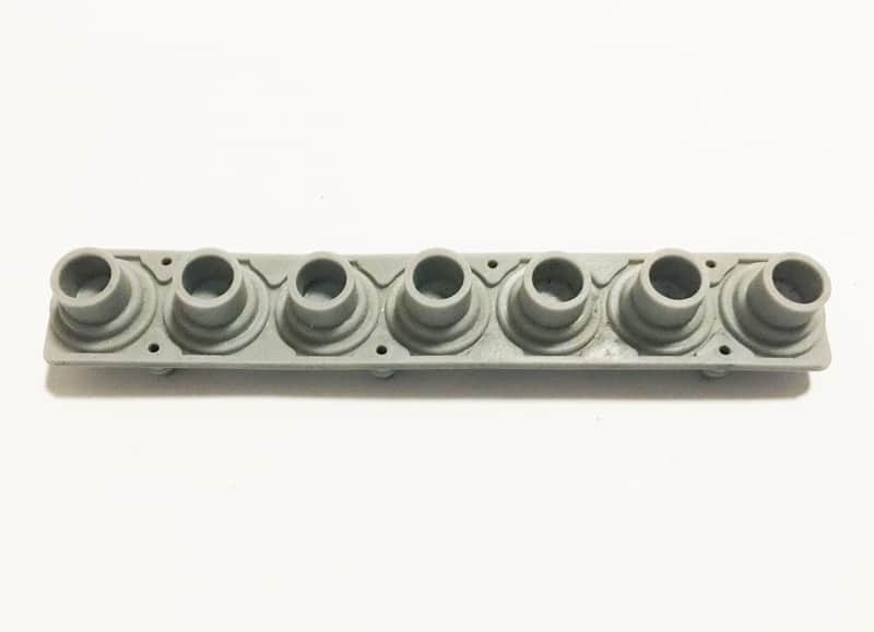 7-Note Rubber Keyboard Contact Strip for Rhodes Chroma Polaris, Kawai K1, K11, K4 image 1