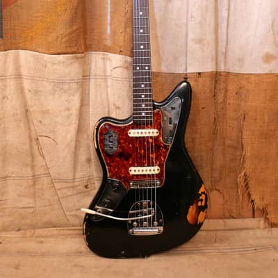 Fender Jaguar - Lefty 1965 Black - Refin image 1