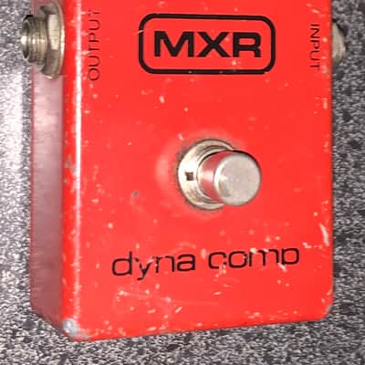 Vintage MXR MX-102 Block logo Dyna Comp  1975 - 1984 - Red effects guitar pedal made in the usa image 1