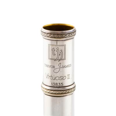 C Foot Silver Heavy Wall Trevor James Virtuoso II Silver Intermediate Flute + Warranty image 4