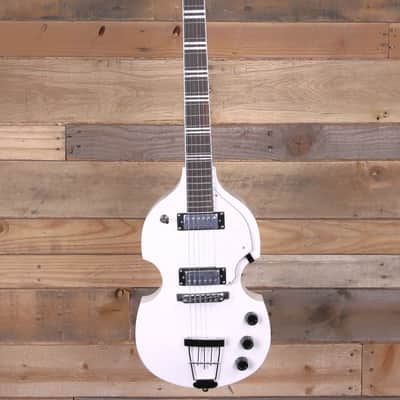 Hofner HI-459-PE Pro Ignition Violin Guitar Pearl White image 4
