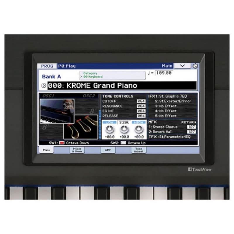 Korg KROME-61 61 KEY MUSIC WORKSTATION PLATINUM silver | Reverb