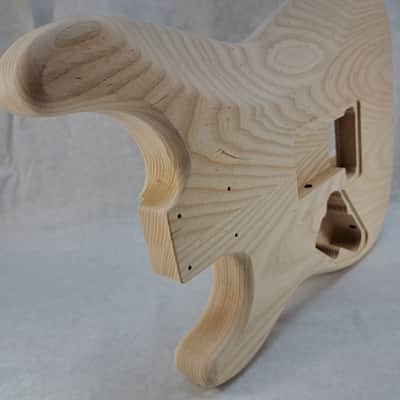 Unfinished Ash HxH guitar body - for Fender Strat Stratocaster neck Floyd Rose J2419 image 8