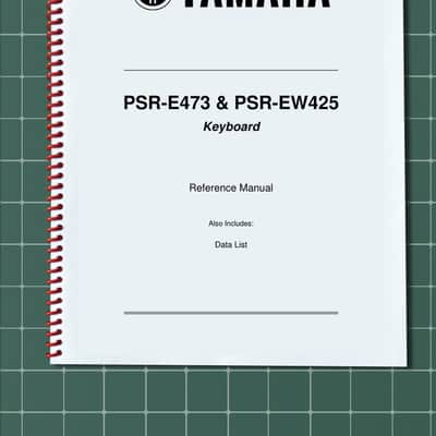 Yamaha PSR-E473 & PSR-EW425 - 2 in 1 Owners Manual Guide Guide - 68 Pg - USA