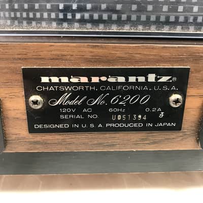 Vintage 70’s Marantz 6200 Turntable image 15