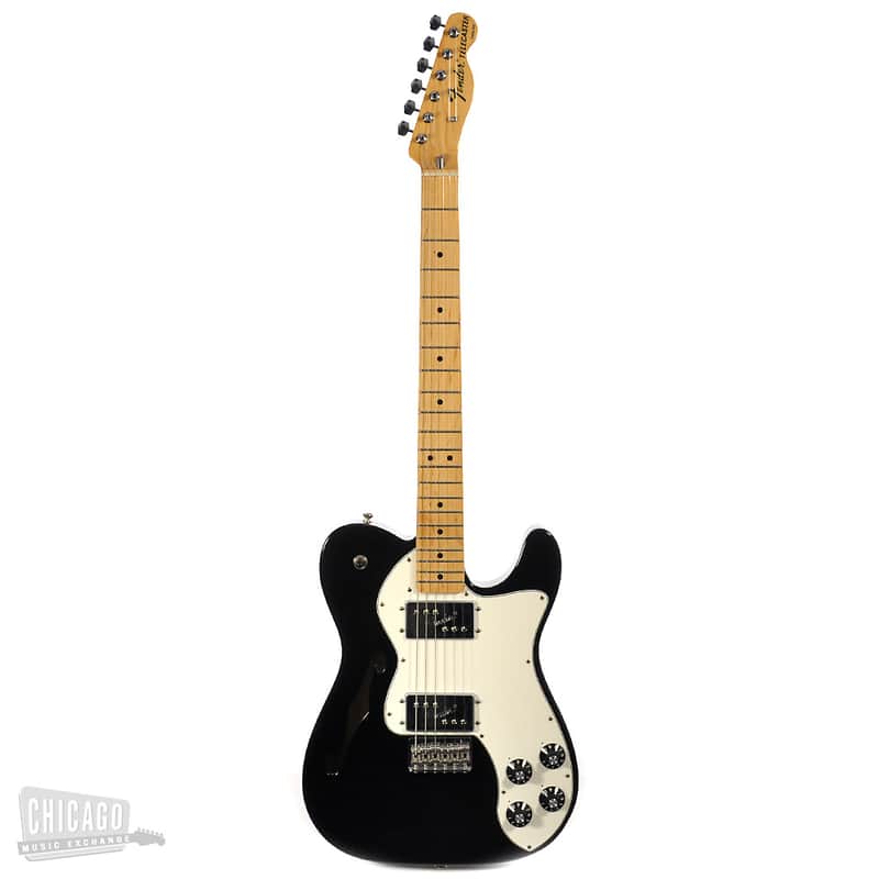 Fender Classic Player Telecaster Thinline Deluxe Black | Reverb