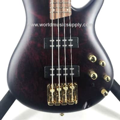 Ibanez Ibanez SR300EDXWZM 4 string Electric Bass -Wine Red Frozen Matte image 1
