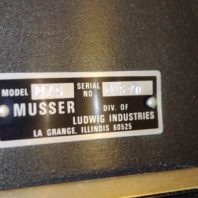Musser M75 Century Vibraphone Gold Bars with Working Motor image 11