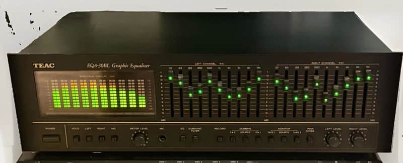 TEAC EQA-30BL Stereo Graphic Equalizer & Spectrum Analyzer - Serviced (Made in Japan) image 1