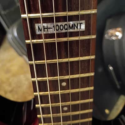 ESP - LTD MH-100QMNT **W/HSC (Polyfoam) 2014 - Amber Sunburst image 10
