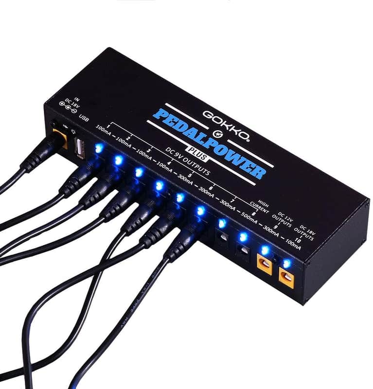Guitar Pedal Power Supply with 10 DC Output for 9V/12V/18V Effect Pedals image 1