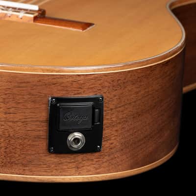 Ortega RCE158SN Performer Series Solid Spruce Top Mahogany Neck Cutaway Nylon 6-String Classical Acoustic-Electric Guitar w/Gig Bag image 11