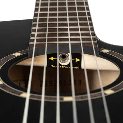 Ortega RCE125SBK-3/4 Family Series Spruce Top Thinline Body Cutaway 3/4 Size Nylon 6-String Classical Acoustic-Electric Guitar w/Gig Bag image 13