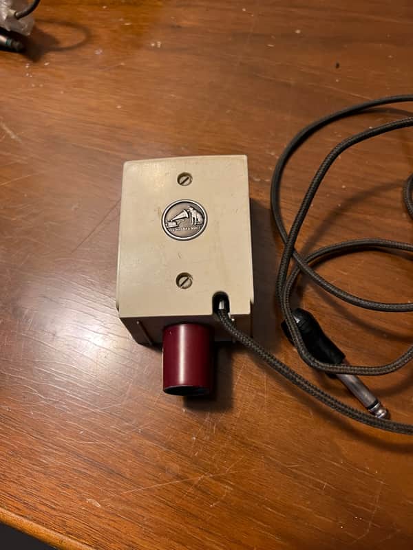 Vintage RCA Nipper His Master’s dynamic microphone 1949 Red image 1