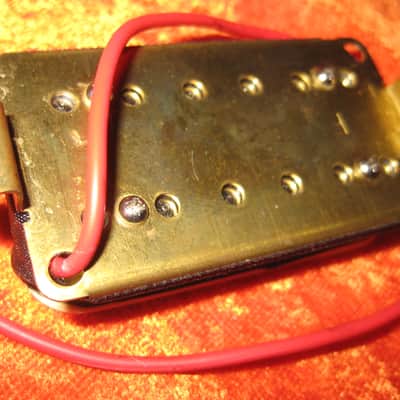 No Name Guitar Pickup 1990's Black and Cream Humbucker Neck image 2