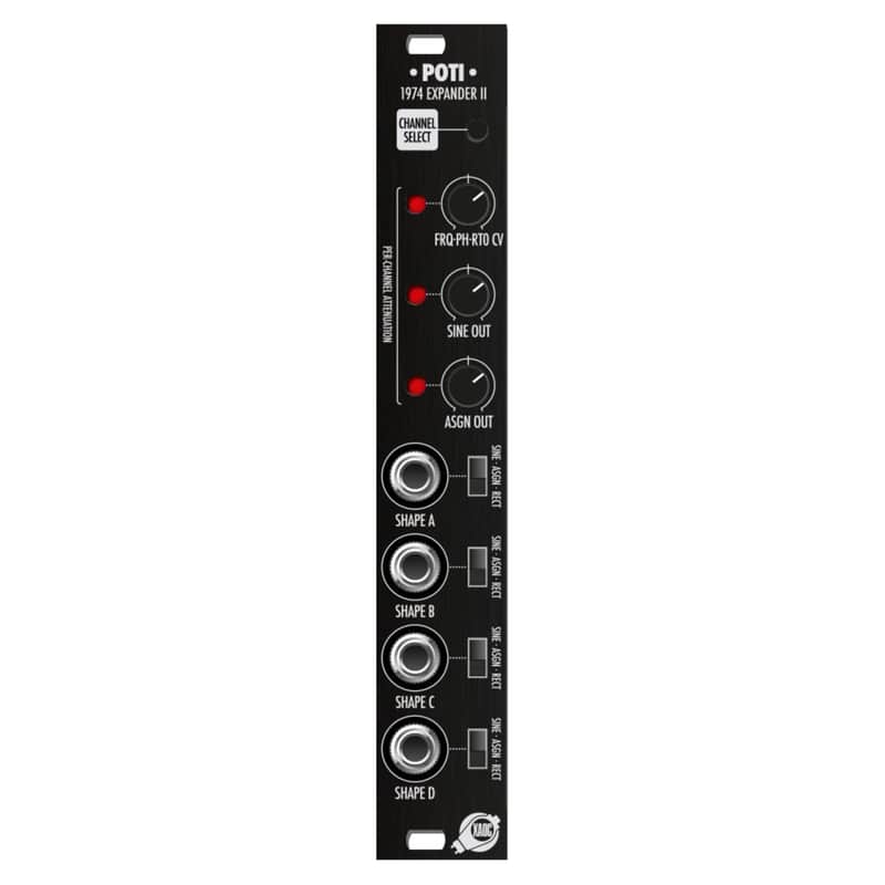 Xaoc Devices Poti II Black Panel - Accessory for Modular Synthesizers image 1
