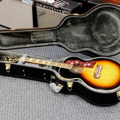 2022 Epiphone Inspired by Gibson J-200 Acoustic-Electric Guitar w/Case! Aged Vintage Sunburst! VERY NICE!!! image 1