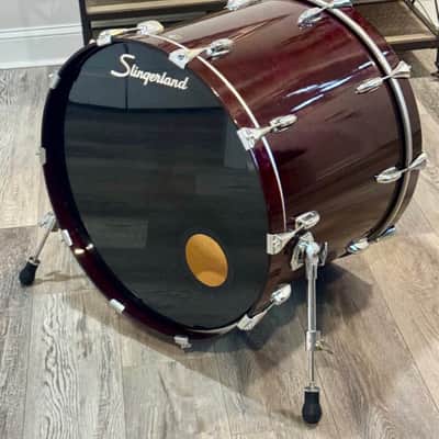 Slingerland 24 inch bass drum 80s - garnet lacquer image 1