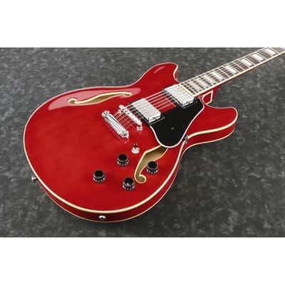 Ibanez AS7312TCD AS Artcore 12-String Semi-Hollow Body Guitar - Transparent Cherry Red image 5