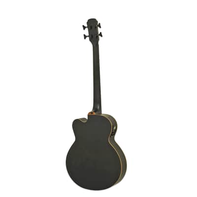 Aria FEB F2M/FL STBK Medium Scale Fretless Electro-Acoustic Bass Guitar image 3