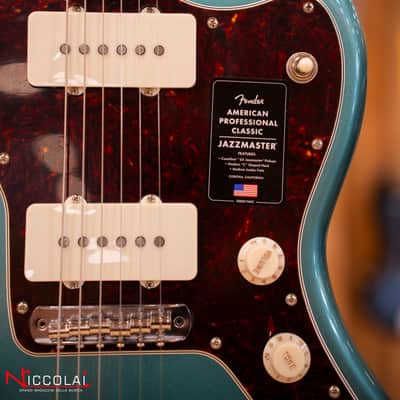 Immagine Fender American Professional Classic Jazzmaster, Rosewood Fingerboard, Faded Sherwood Green Metallic - 7