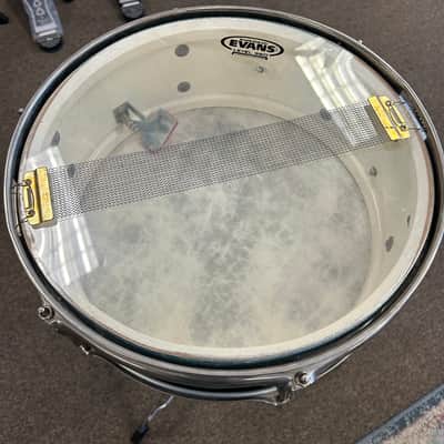Ludwig No. 491 Pioneer 5x14" 6-Lug Snare Drum with Keystone Badge 1960 - 1968 - Green/Gold Duco Lacquer image 6