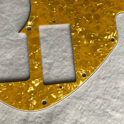 For Fender US Telecaster Thinline/Tele 69 PAF Guitar Pickguard,4 Ply Gold pearl image 2