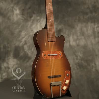 early 1950's Kay K-125 thru-neck image 9