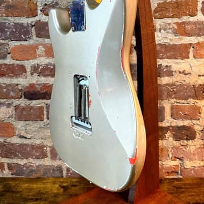Lucky Town Customs Strat S-Style Electric Guitar w/ Planksound Custom Pickguard (2016 - Shoreline Gold) image 5