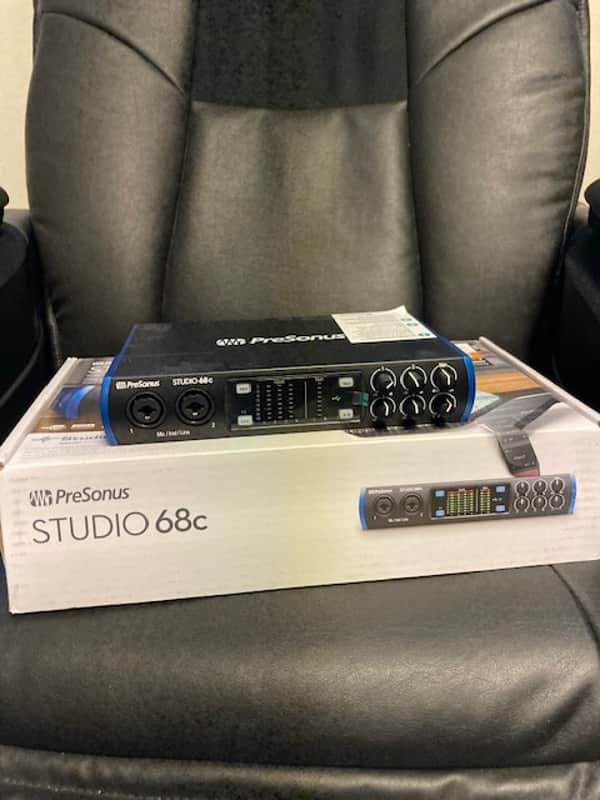 PreSonus Studio 68C 6x6 USB-C Audio / MIDI Interface 2019 - Present - Black image 1