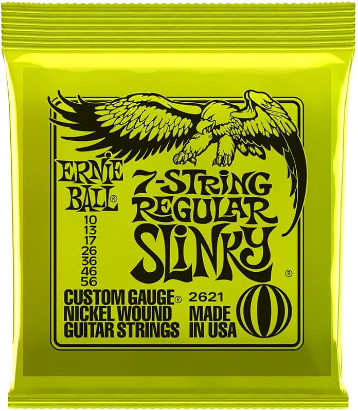 Ernie Ball 7-String Regular Slinky Nickel Wound Set, .010 - .056 image 1